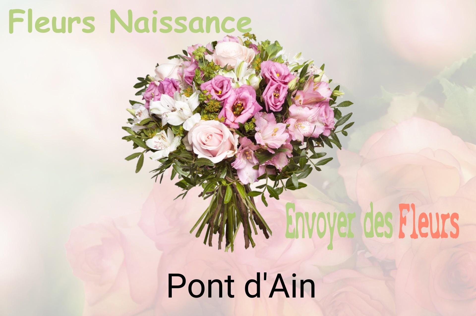 Bouquet de fleurs de naissance livré à Pont-d'Ain